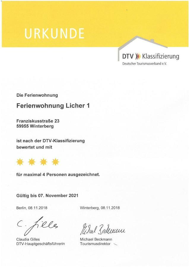 ווינטרברג Ferienwohnungen Licher מראה חיצוני תמונה